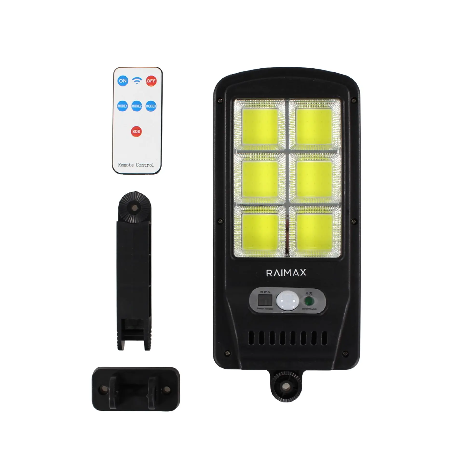 Foco Solar 50W con Sensor 6 Paneles LED IP65 RM0012 Raimax 1