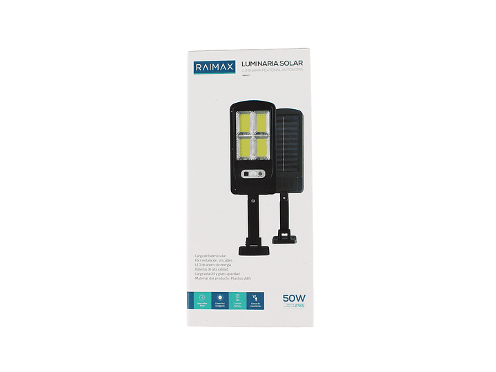 Foco Solar 50W con Sensor 4 Paneles LED IP65 RM0011 Raimax 4