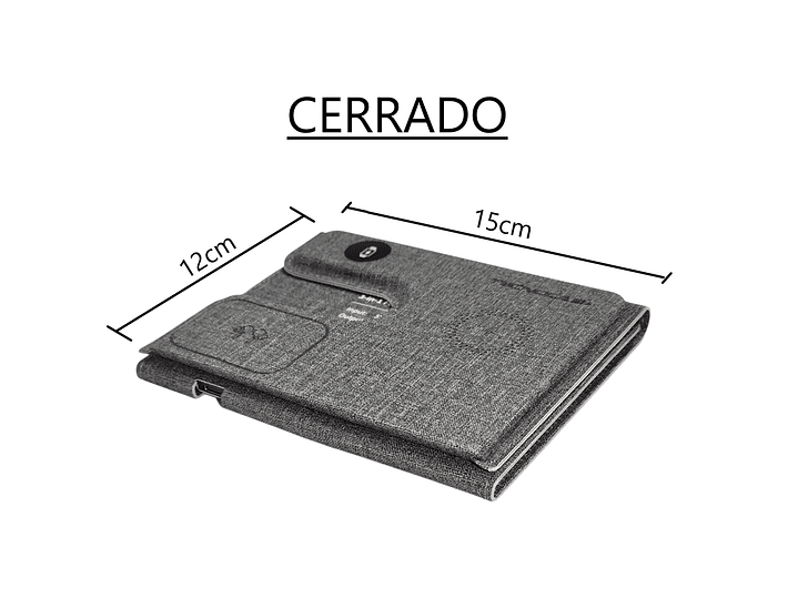 Cargador inalámbrico plegable 3 en 1 Qi 15W TL661 Tecnolab 8