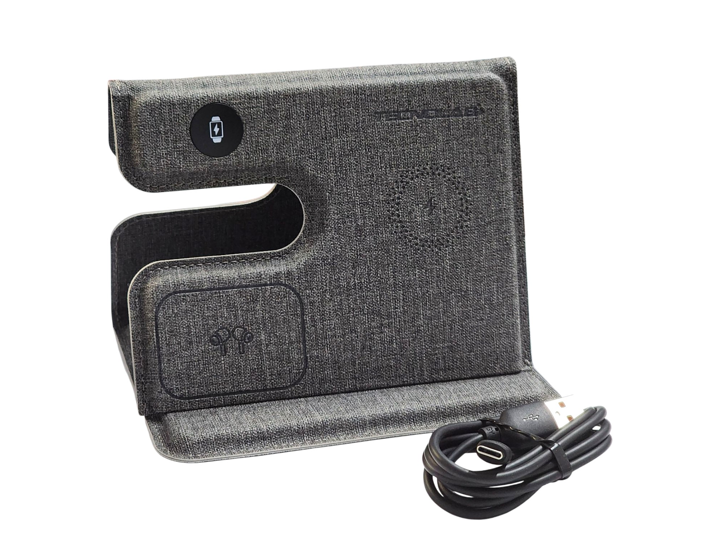 Cargador inalámbrico plegable 3 en 1 Qi 15W TL661 Tecnolab 9