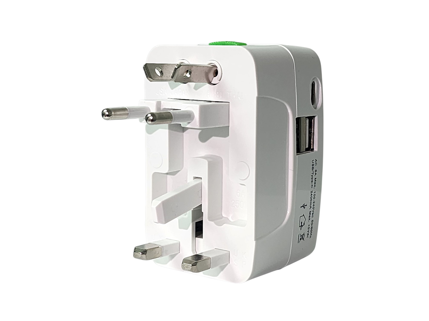 Adaptador Enchufe Universal Viaje VoltWorld TL777 Tecnolab 3