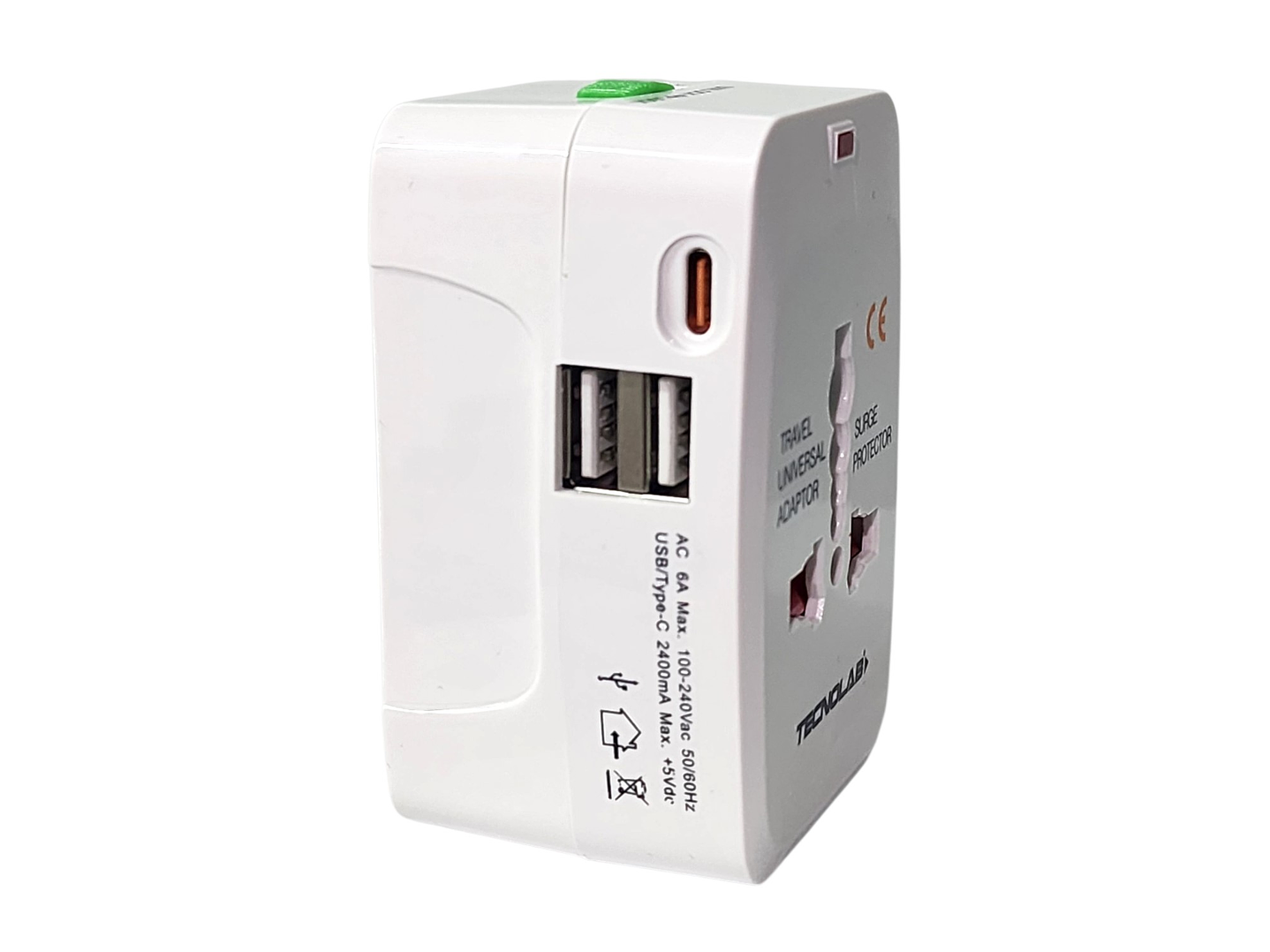Adaptador Enchufe Universal Viaje VoltWorld TL777 Tecnolab 4