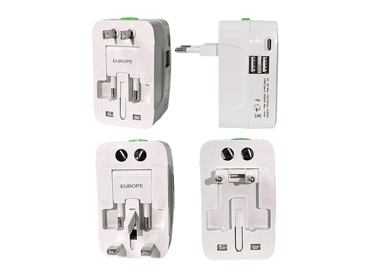 Adaptador Enchufe Universal Viaje VoltWorld TL777 Tecnolab 6