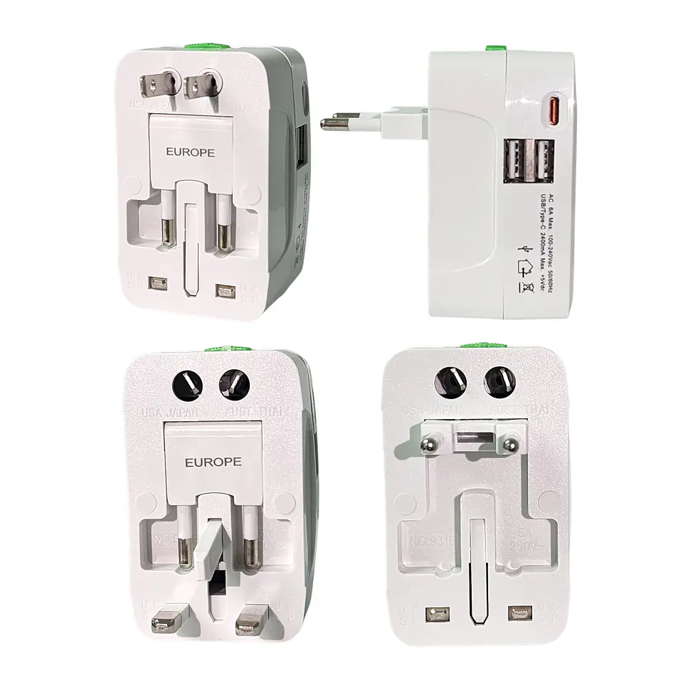 Adaptador Enchufe Universal Viaje VoltWorld TL777 Tecnolab 6