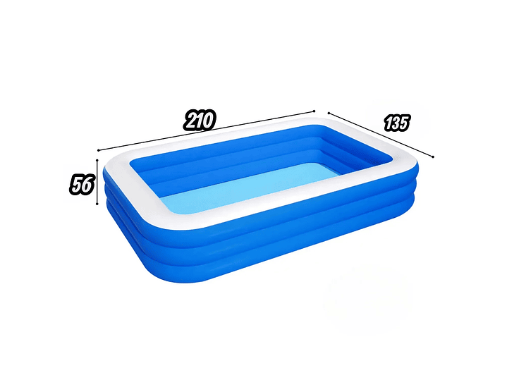Piscina Inflable Rectangular 210cm 1500lts DBG1725 Dblue 4