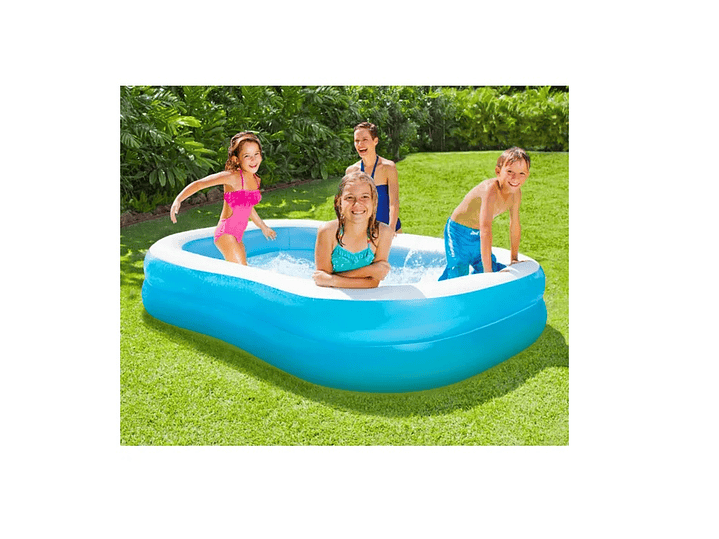 Piscina Inflable Rectangular 201cm 2 Anillos DBG1728 Dblue 2