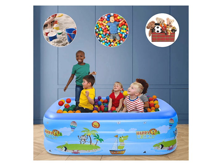 Piscina Inflable 115cm con 3 Anillos Diseños DBG1727 Dblue 3