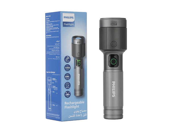 Linterna LED Recargable 30W 1450lm SFL5141 Philips 6