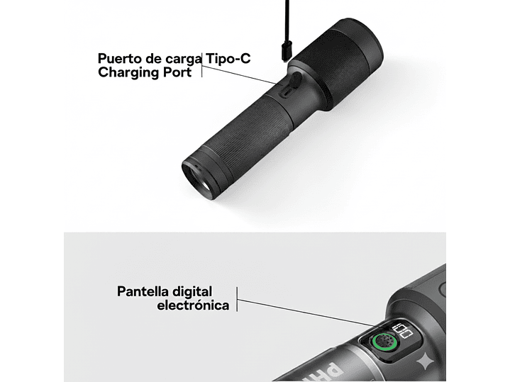 Linterna LED Recargable 2300lm 60W SFL5101 Philips 4