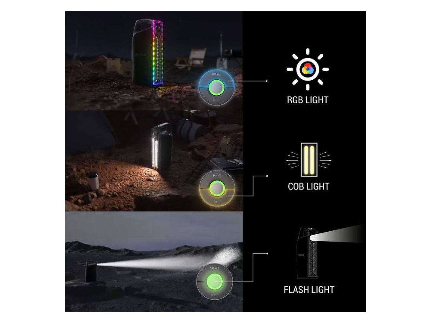 Linterna Recargable 1000lm LED 10W SFL3402 Philips 3