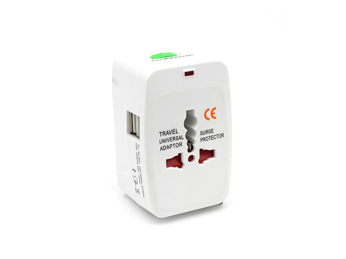 Adaptador Universal De Viaje Voltrek Plus Tl356 Tecnolab 1
