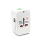 Adaptador Universal De Viaje Voltrek Plus Tl356 Tecnolab - Miniatura 1