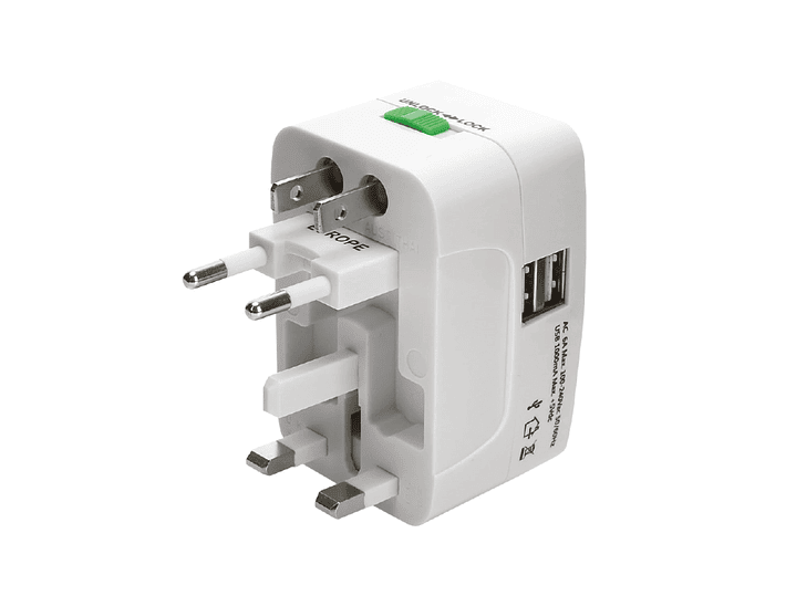 Adaptador Universal De Viaje Voltrek Plus Tl356 Tecnolab 2