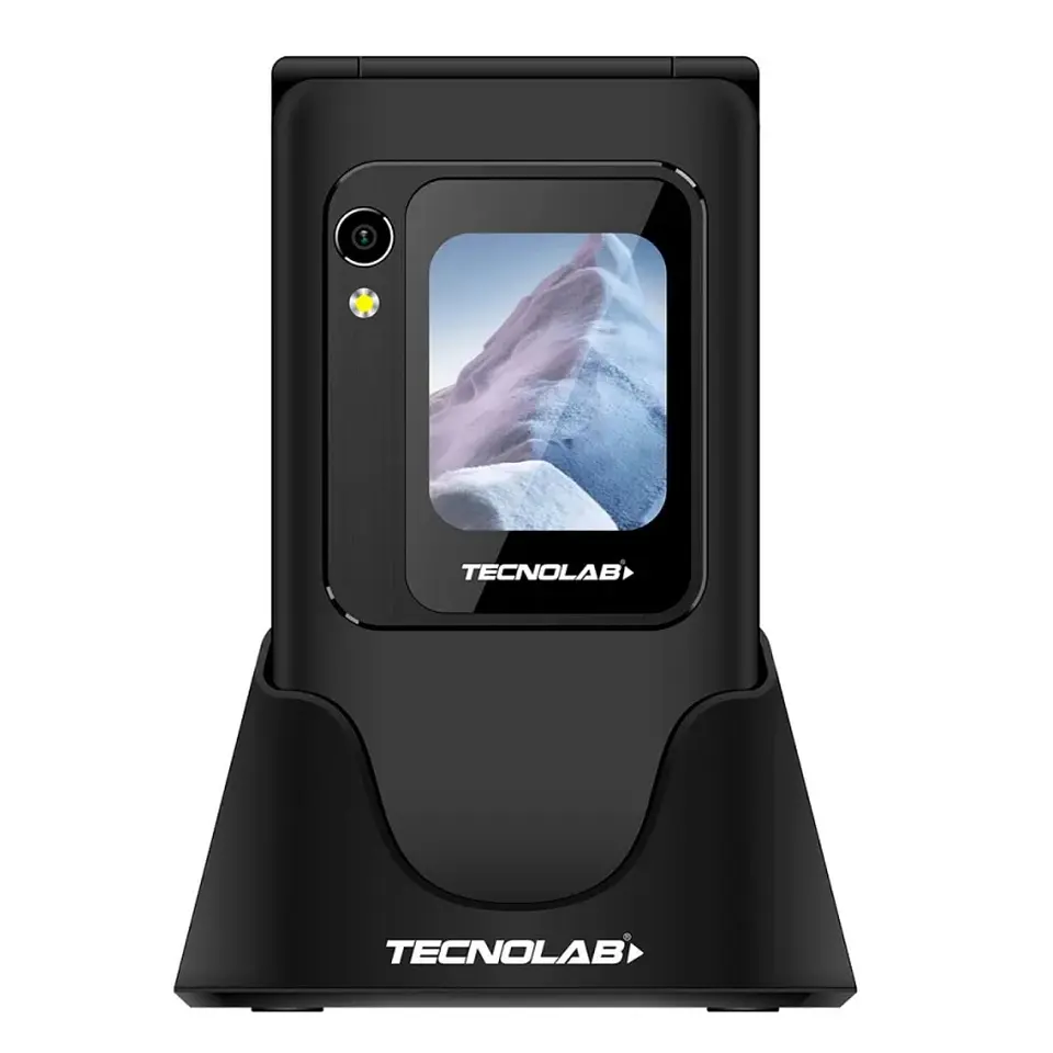 Celular Senior 4G Doble Pantalla BT TL705BK Tecnolab Negro 1