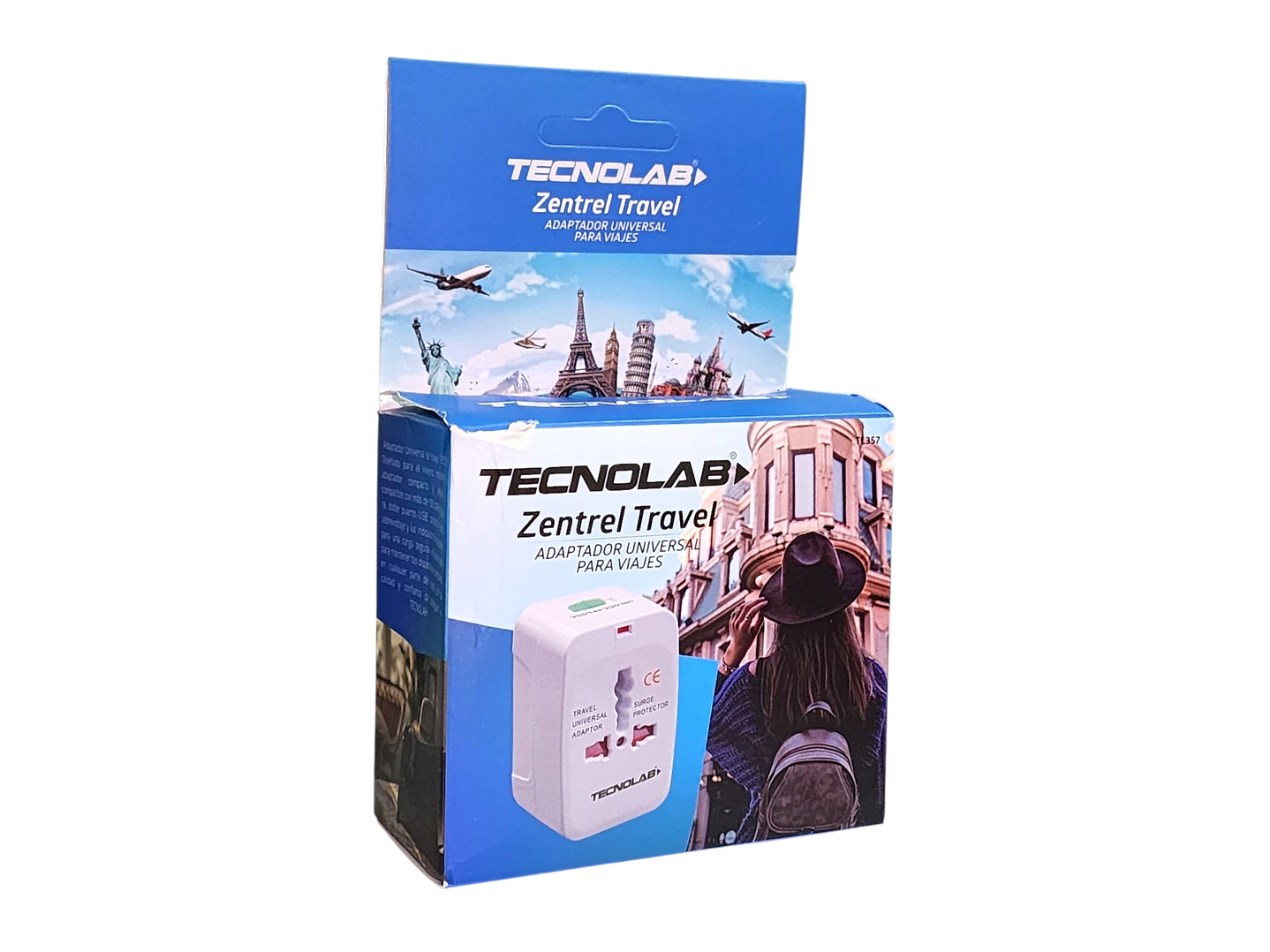 Adaptador Universal De Viaje Zentrel Travel Tl357 Tecnolab 6