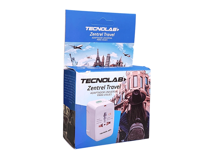 Adaptador Universal De Viaje Zentrel Travel Tl357 Tecnolab 6