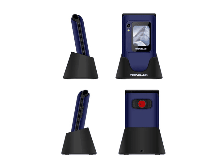 Celular Senior 4G Doble Pantalla BT TL705BL Tecnolab Azul 2