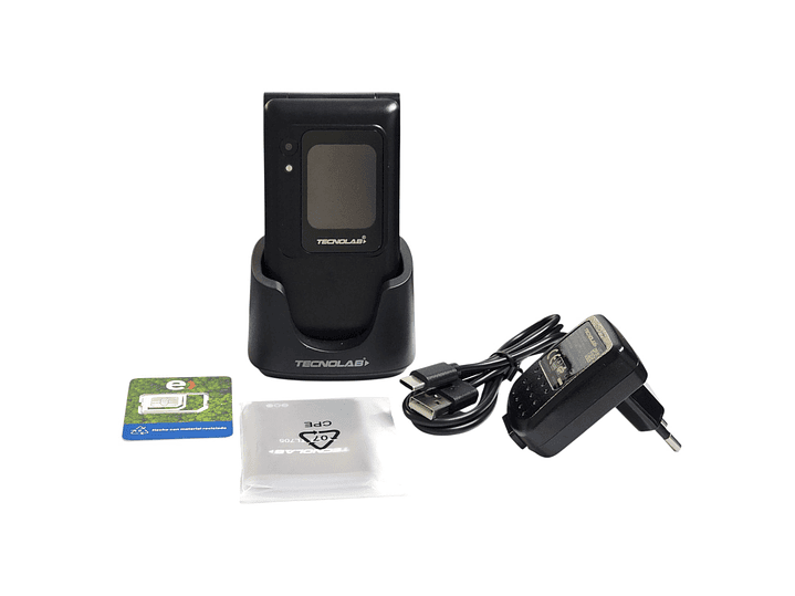 Celular Senior 4G Doble Pantalla BT TL705BK Tecnolab Negro 4