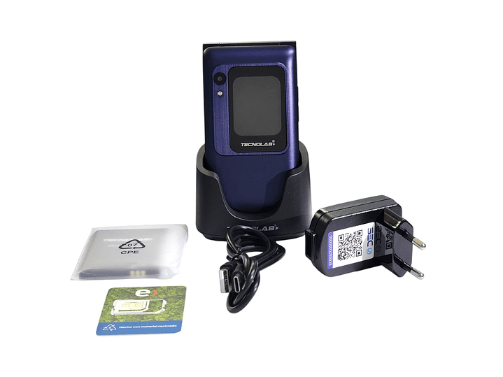 Celular Senior 4G Doble Pantalla BT TL705BL Tecnolab Azul 3