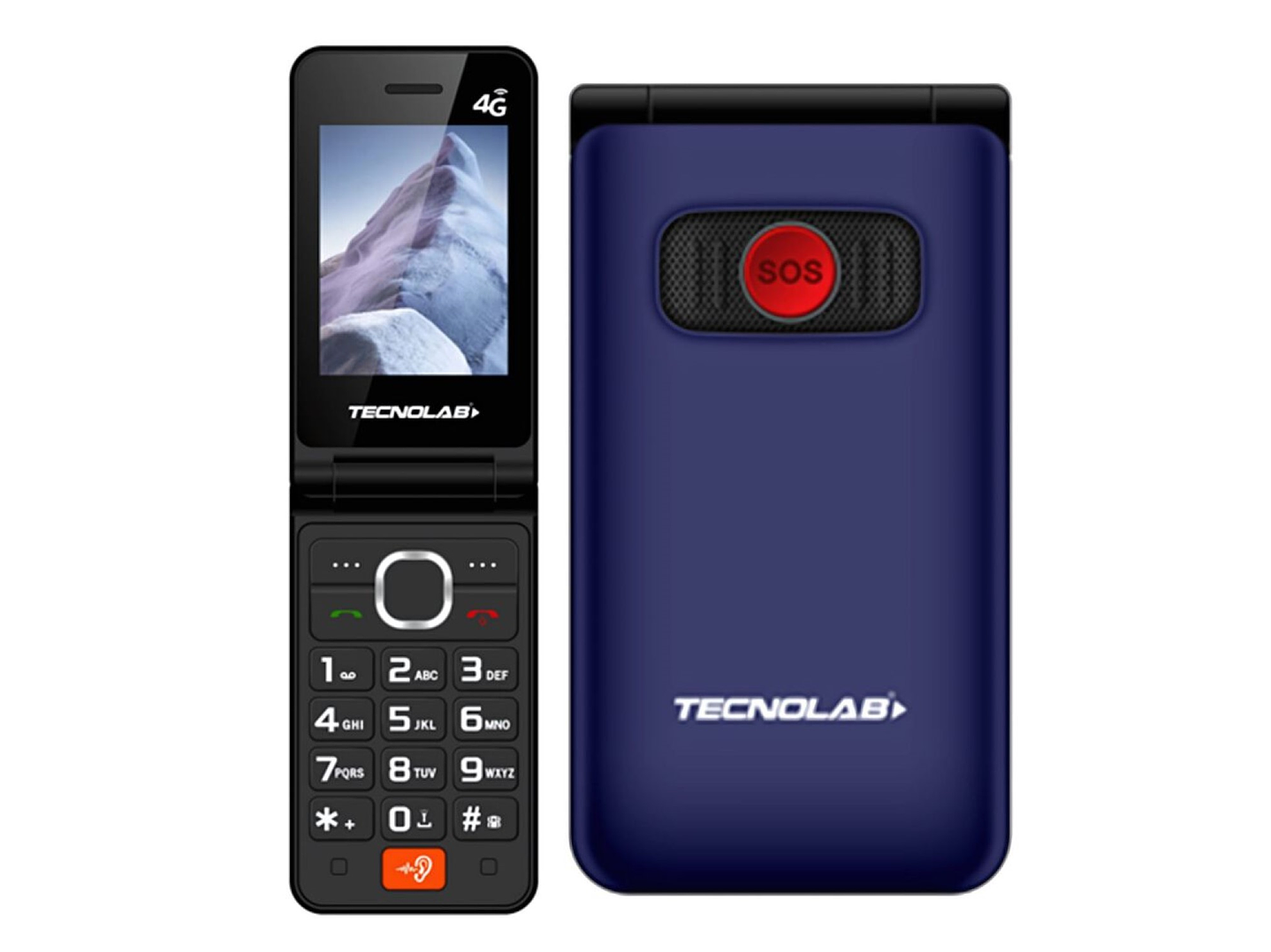 Celular Senior 4G Doble Pantalla BT TL705BL Tecnolab Azul 4
