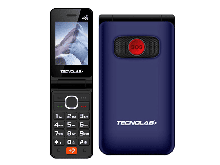 Celular Senior 4G Doble Pantalla BT TL705BL Tecnolab Azul 4