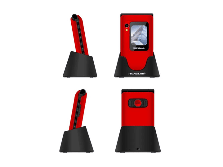 Celular Senior 4G Doble Pantalla BT TL705R Tecnolab Rojo 4