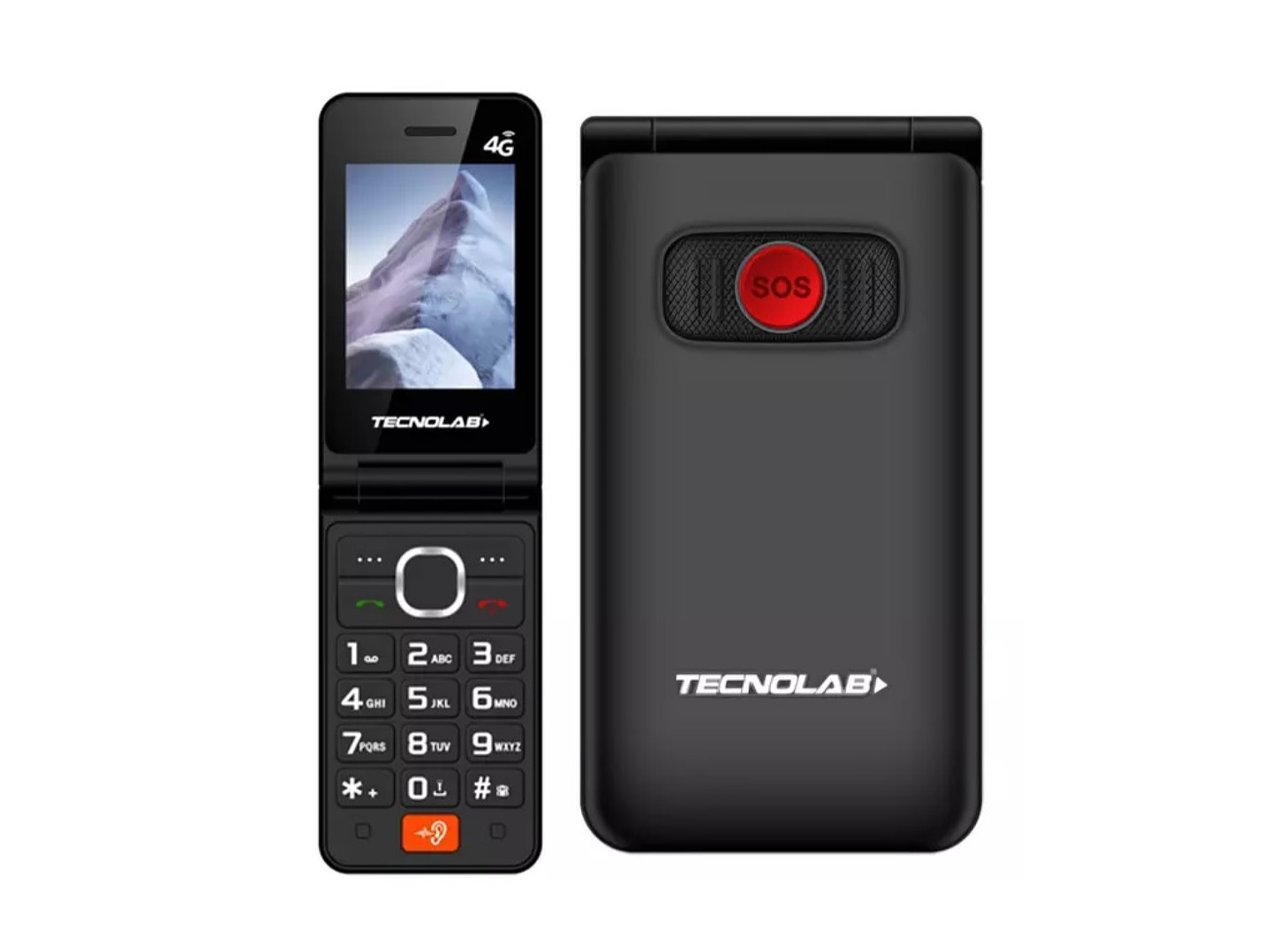 Celular Senior 4G Doble Pantalla BT TL705BK Tecnolab Negro 6