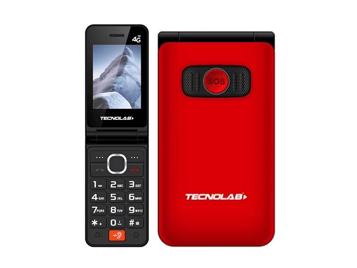 Celular Senior 4G Doble Pantalla BT TL705R Tecnolab Rojo 8
