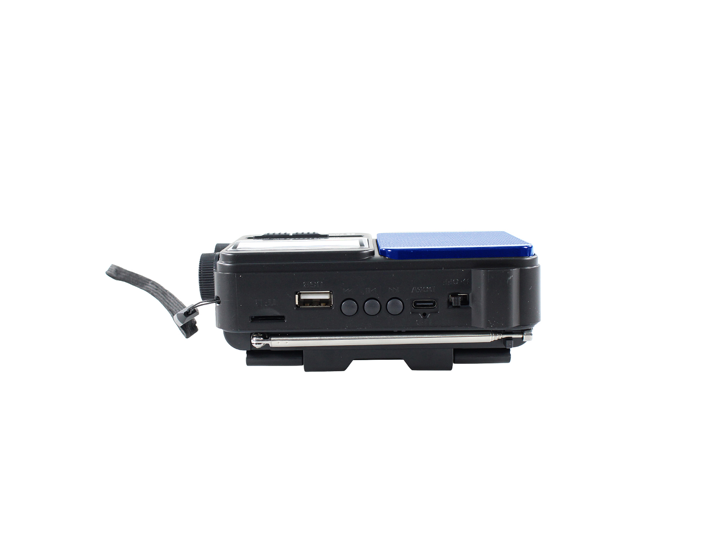 Radio Portátil Solar AM FM SW LED 15W TL653BL Tecnolab Azul 2