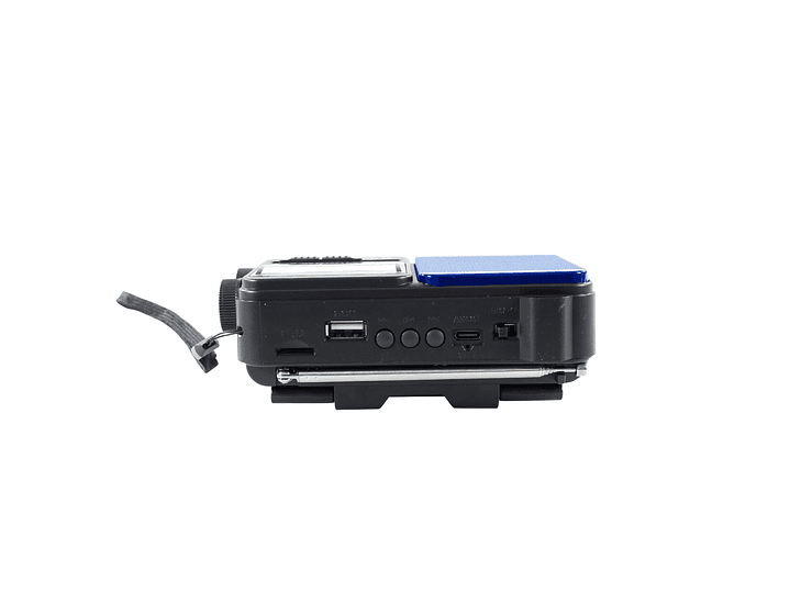 Radio Portátil Solar AM FM SW LED 15W TL653BL Tecnolab Azul 2