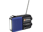 Radio Portátil Solar AM FM SW LED 15W TL653BL Tecnolab Azul - Miniatura 3