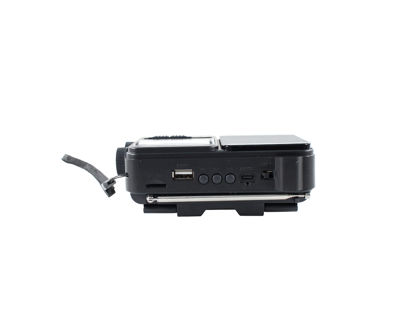 Radio Portátil Solar AM FM SW LED 15W TL653BK Tecnolab Negro 2