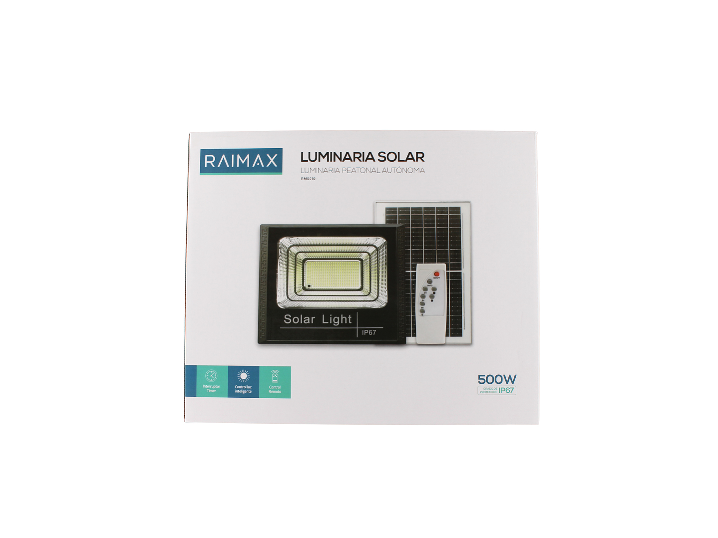 Reflector solar 500W LED IP67 Sensor y Control RM0010 Raimax 4