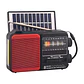 Radio Portátil Solar AM FM SW LED 15W TL653R Tecnolab Rojo - Miniatura 1