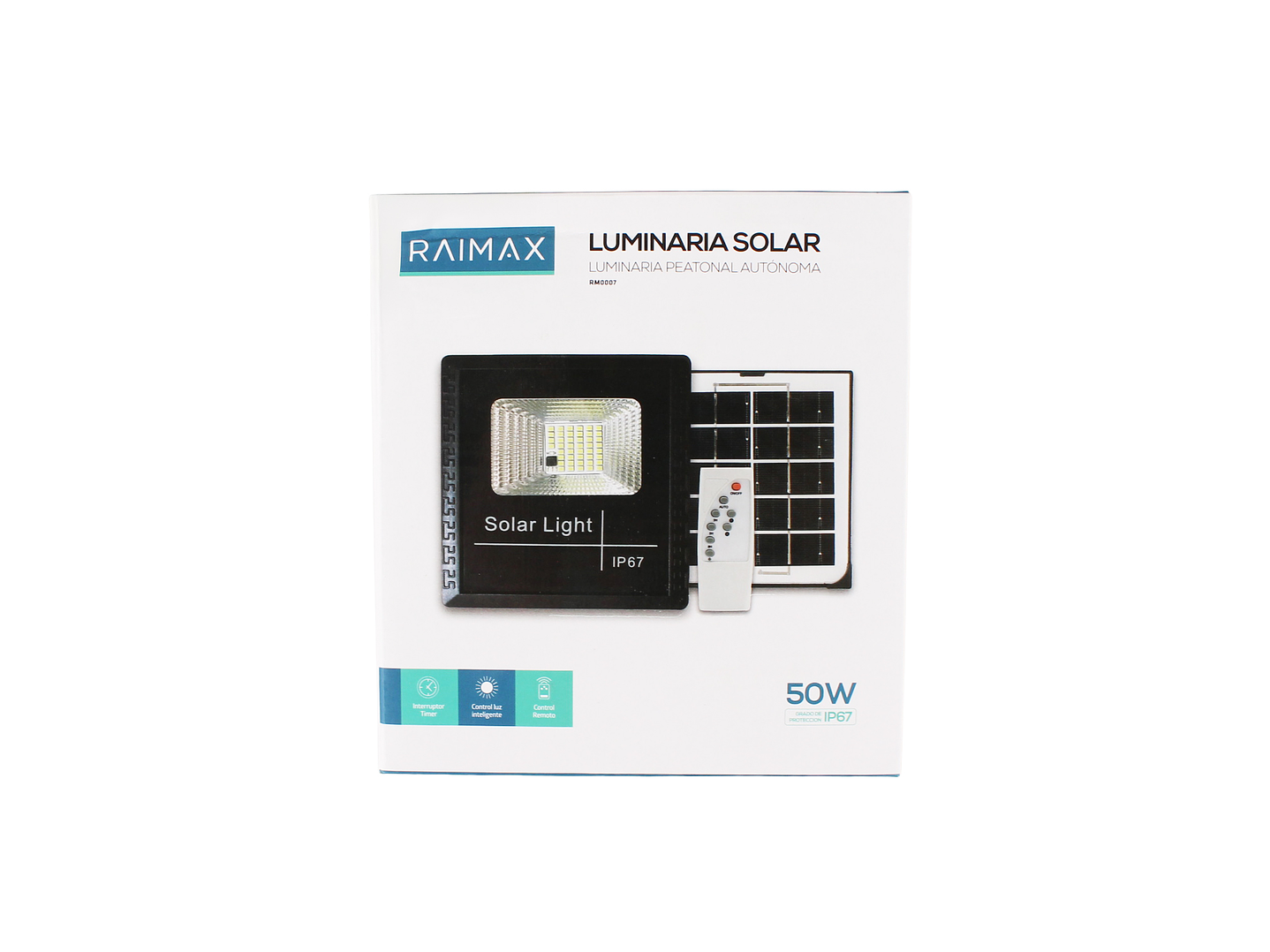 Reflector Solar 50W LED IP67 Sensor y Control RM0007 Raimax 8