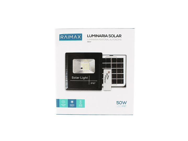 Reflector Solar 50W LED IP67 Sensor y Control RM0007 Raimax 8