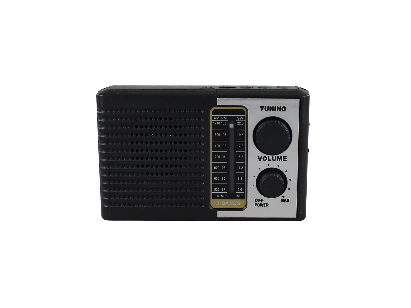 Radio Portátil solar AM FM SW 15W LED y USB TL636 Tecnolab 1