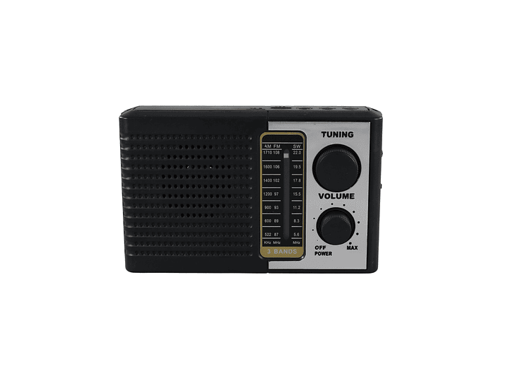 Radio Portátil solar AM FM SW 15W LED y USB TL636 Tecnolab 1