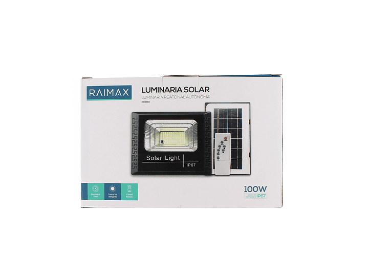 Reflector Solar 100W LED IP67 Sensor y Control RM0008 Raimax 8