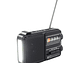 Radio Portátil Solar AM FM SW LED 15W TL653BK Tecnolab Negro - Miniatura 4