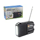 Radio Portátil Solar AM FM SW LED 15W TL653BK Tecnolab Negro - Miniatura 5