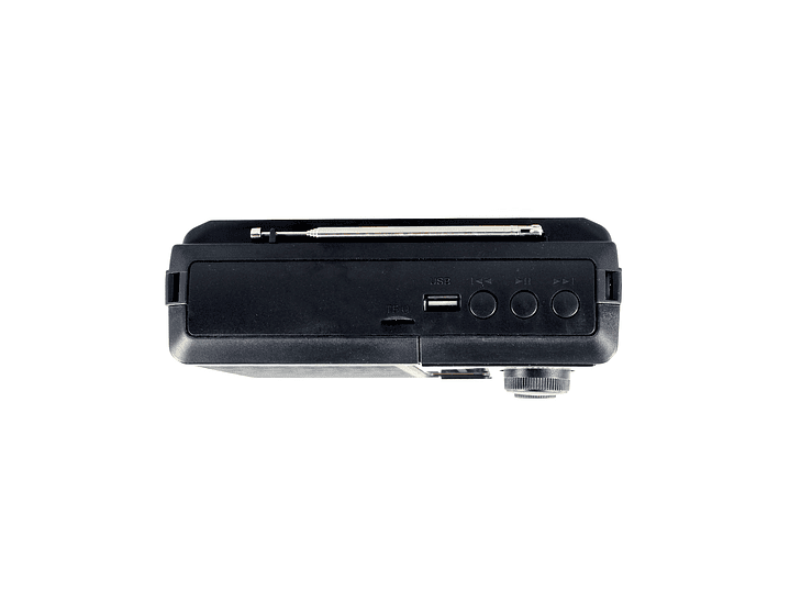 Radio Portátil solar AM FM SW 15W LED y USB TL636 Tecnolab 4