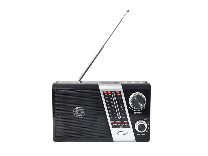 Radio Portátil AM FM SW Solar Band 3 LED USB TL635 Tecnolab 1