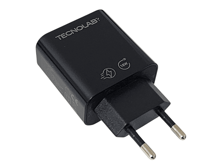 Cargador de Pared 18W QC + Cable USB a LTNG TL466BK Tecnolab 3