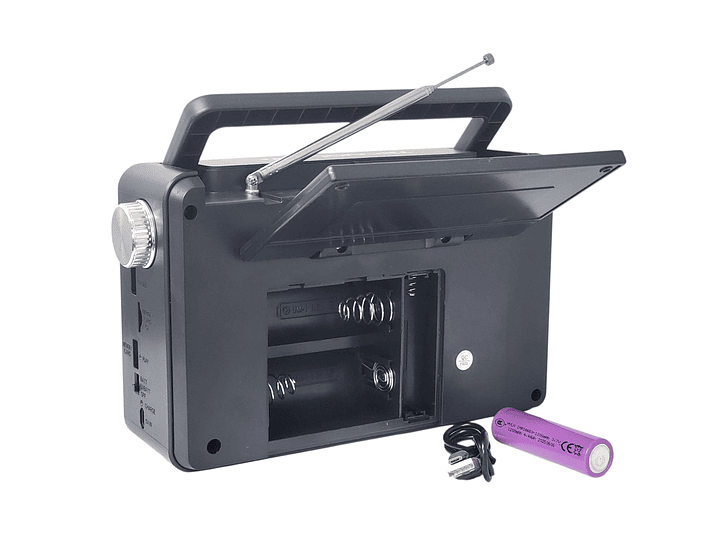 Radio Portátil Solar BT USB LED PowerSun TL637 Tecnolab 4