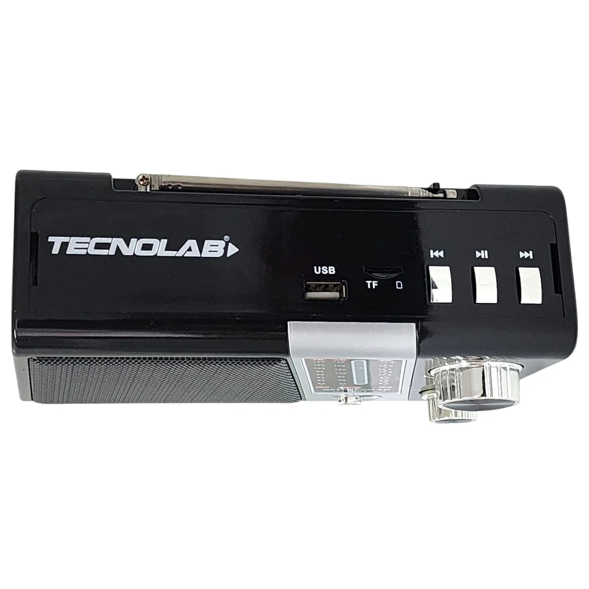 Radio Portátil AM FM SW Solar Band 3 LED USB TL635 Tecnolab 5