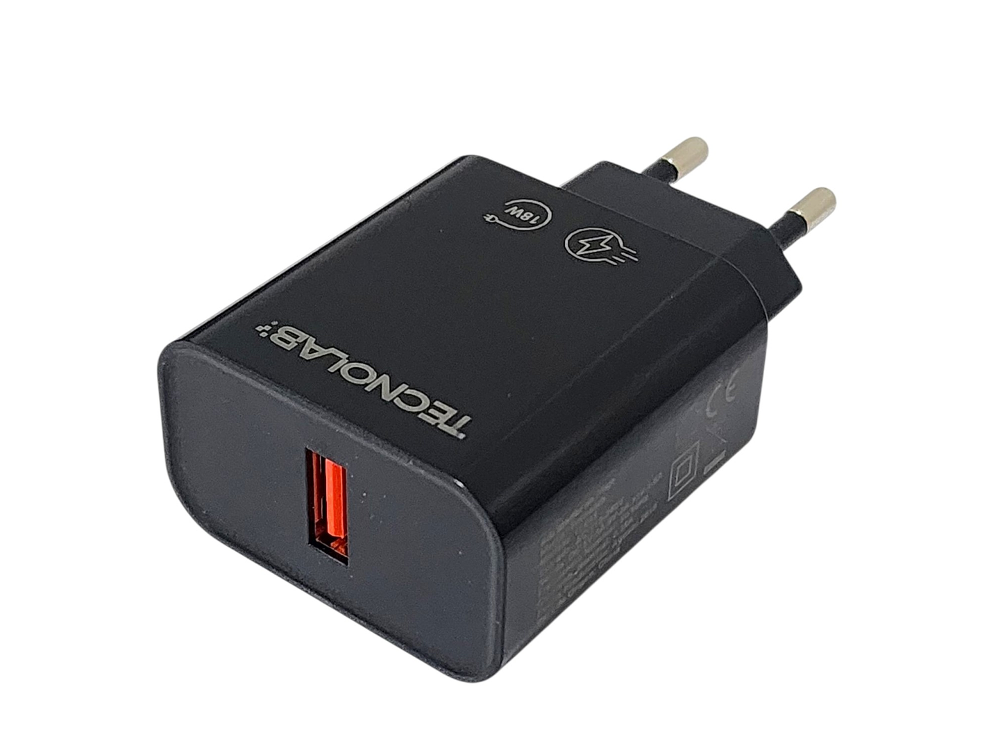 Cargador de Pared 18W QC + Cable USB a LTNG TL466BK Tecnolab 4