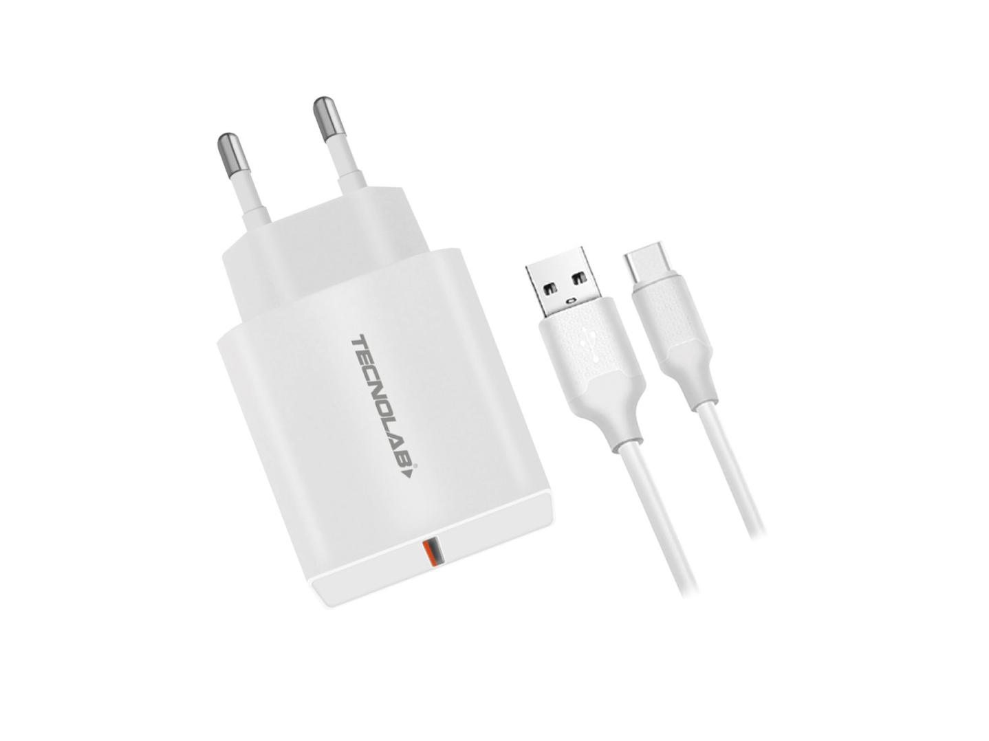 Cargador Rápido QC 3.0 + Cable USB a USB-C TL046W Tecnolab 1