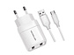 Cargador Pared 2 puertos USB + Cable USB-C TL044W Tecnolab - Miniatura 1