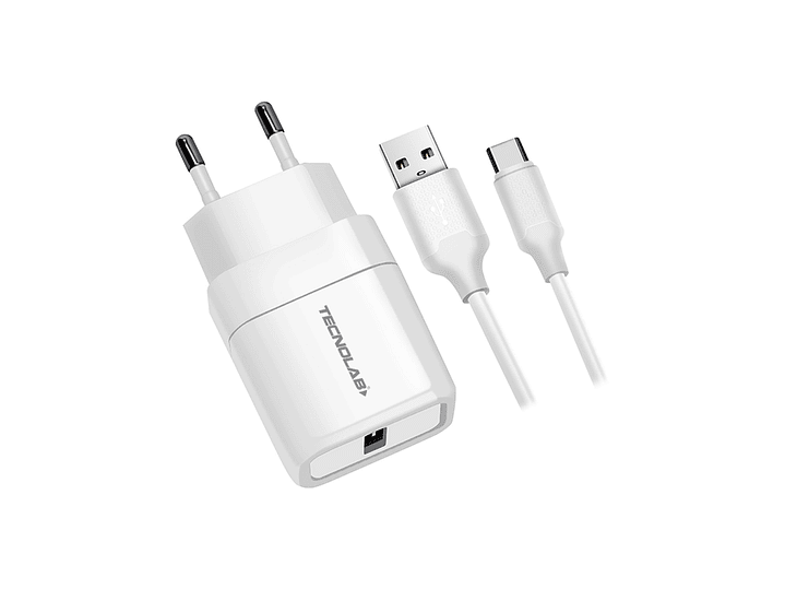 Cargador de Pared 12W + Cable USB a USB-C TL043W Tecnolab 1